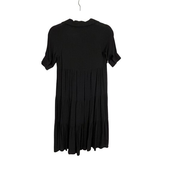 A Loves A Girls Dress M Black Mini Neutral Minimalist Retro Western Capsule 80s - Picture 4 of 11